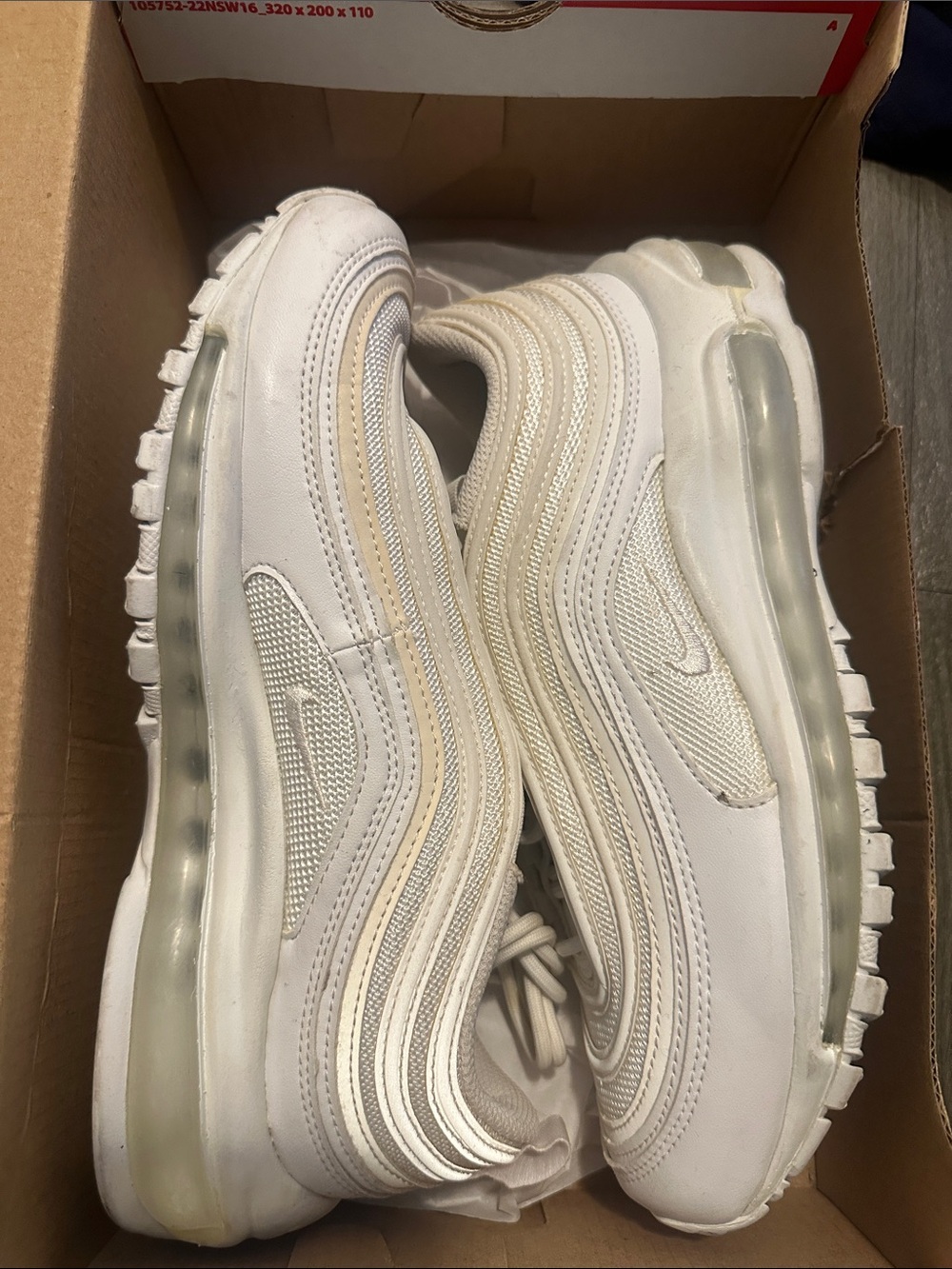 Nike Women's White/Off-White Air Max 97 Sneakers